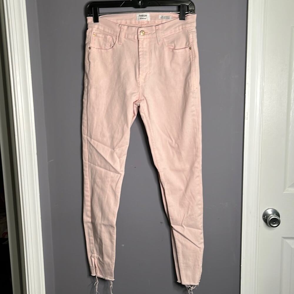 Kensie Ultimate High Rise Skinny Light Pink Jeans 2 - Picture 8 of 8
